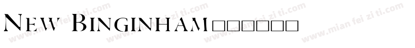 New Binginham字体转换